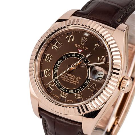 rolex skydweller rose gold|rolex sky dweller price used.